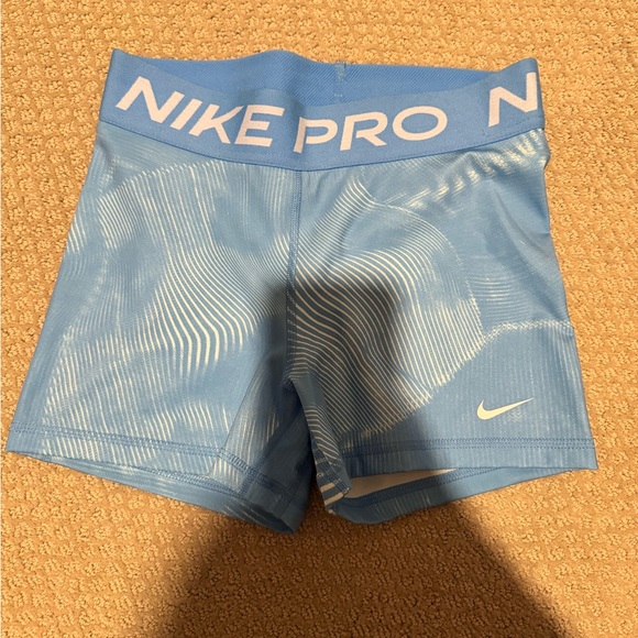 Nike Pro Blue Athletic Shorts - Picture 1 of 2